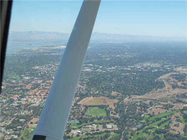 über Stanford fliegen
