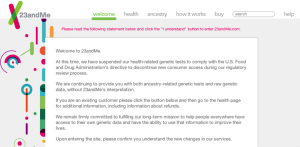 23andMe stellen Service ein