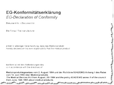 Konformitätserklärung - Declaration of Conformity