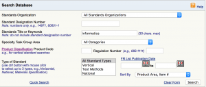 Suchmaske FDA Consensus Standards