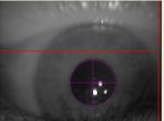 Pupille reflektiert Muster des Eye Trackers