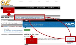 Verschiedene Datenbanken wie die NVD und CVE nutzen die CVE-IDs um gleiche Schwachstellen zu identifizieren. Beide Datenbanken referenzieren die jeweils anderen Einträge.