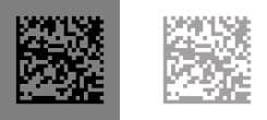 Matrix Code mit mangelndem Kontrast