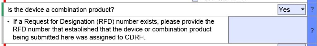 Das PDF für das eStar-Programm erlaubt die Auswahl "Combination Product"