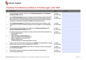 Bild der PMS-Checkliste