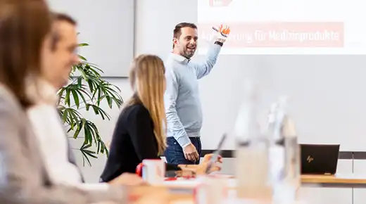 Expert Presenting to a Group