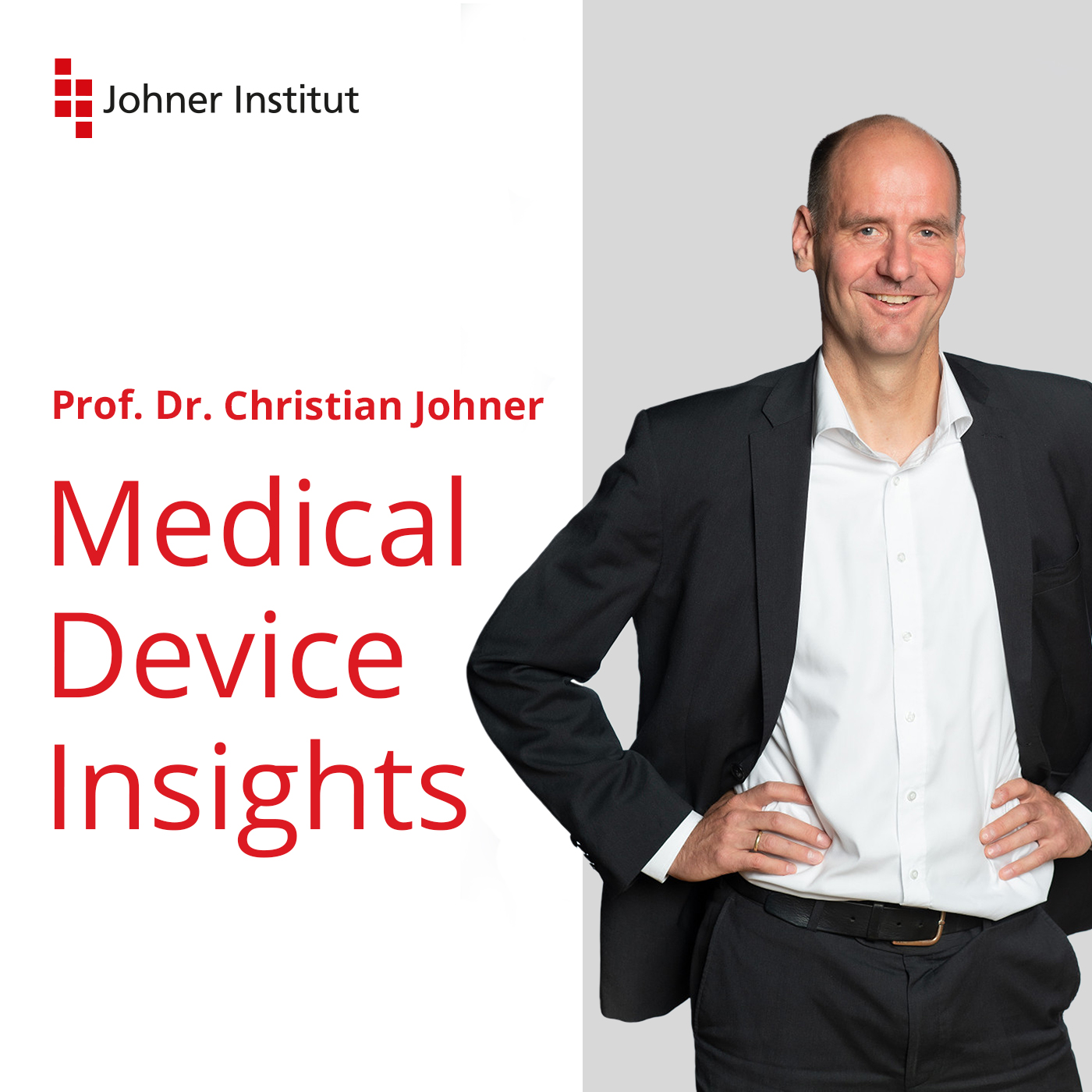 Logo von dem Medical Device Insight Podcast mit Prof. Dr. Christian Johner