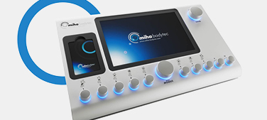 Gerät mit Display und beleuchteten Knöpfen