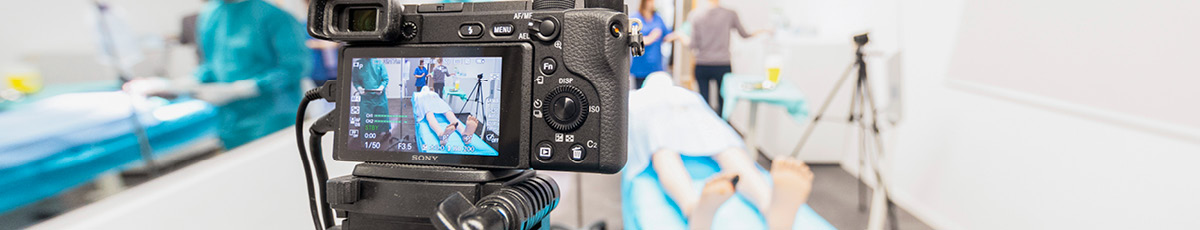 Kamera-Display bei einer Usability-Studie im Labor