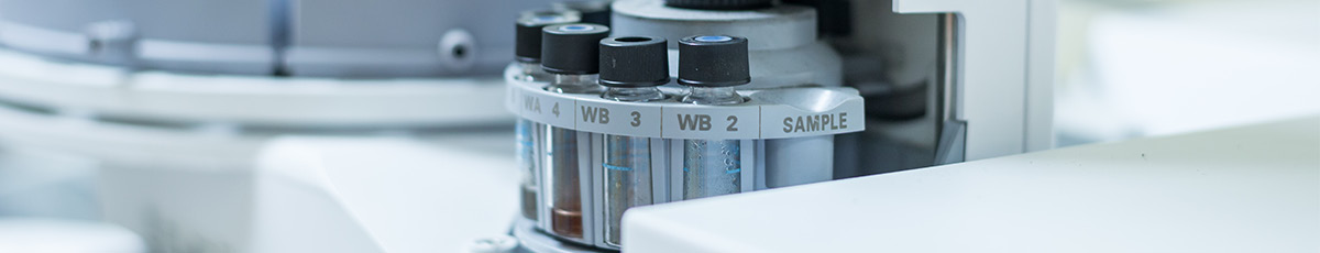 Reagenzgläser im Labor