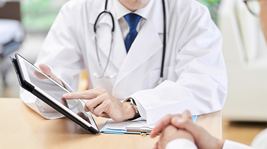 Gespräch mit einem Arzt