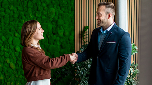 Handshake for Congratulations