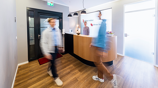 Büro-Empfang des Johner Instituts in Frankfurt